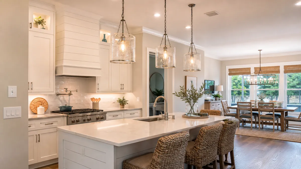 Lutes Property Services Finished modern lighting installation in a home